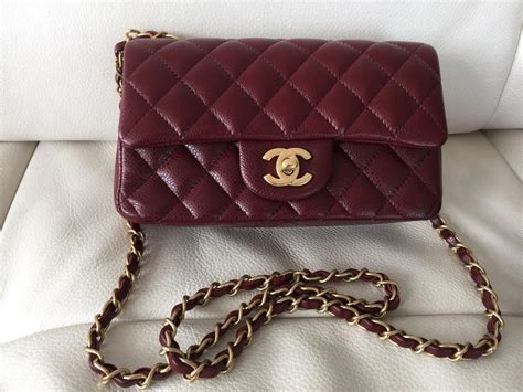 chanel mini 8 burgundy|chanel handbags.